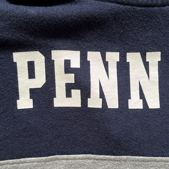 Penn State Victoria Secret Large long sleeve quarter 1/4 zip blue white gray - Picture 9 of 10